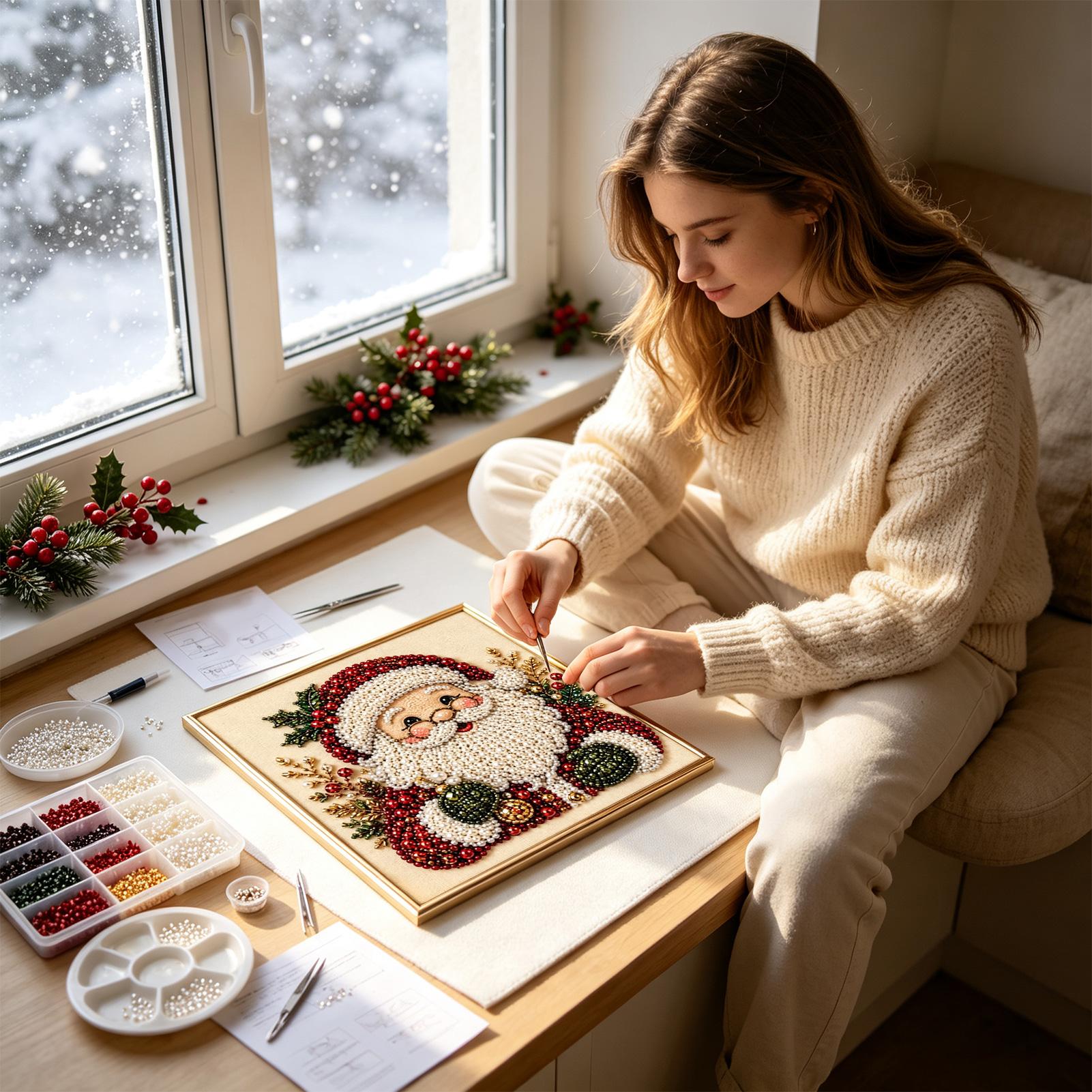 Pearl Painting Kit Christmas H - đánh giá và giá Art Craft Room