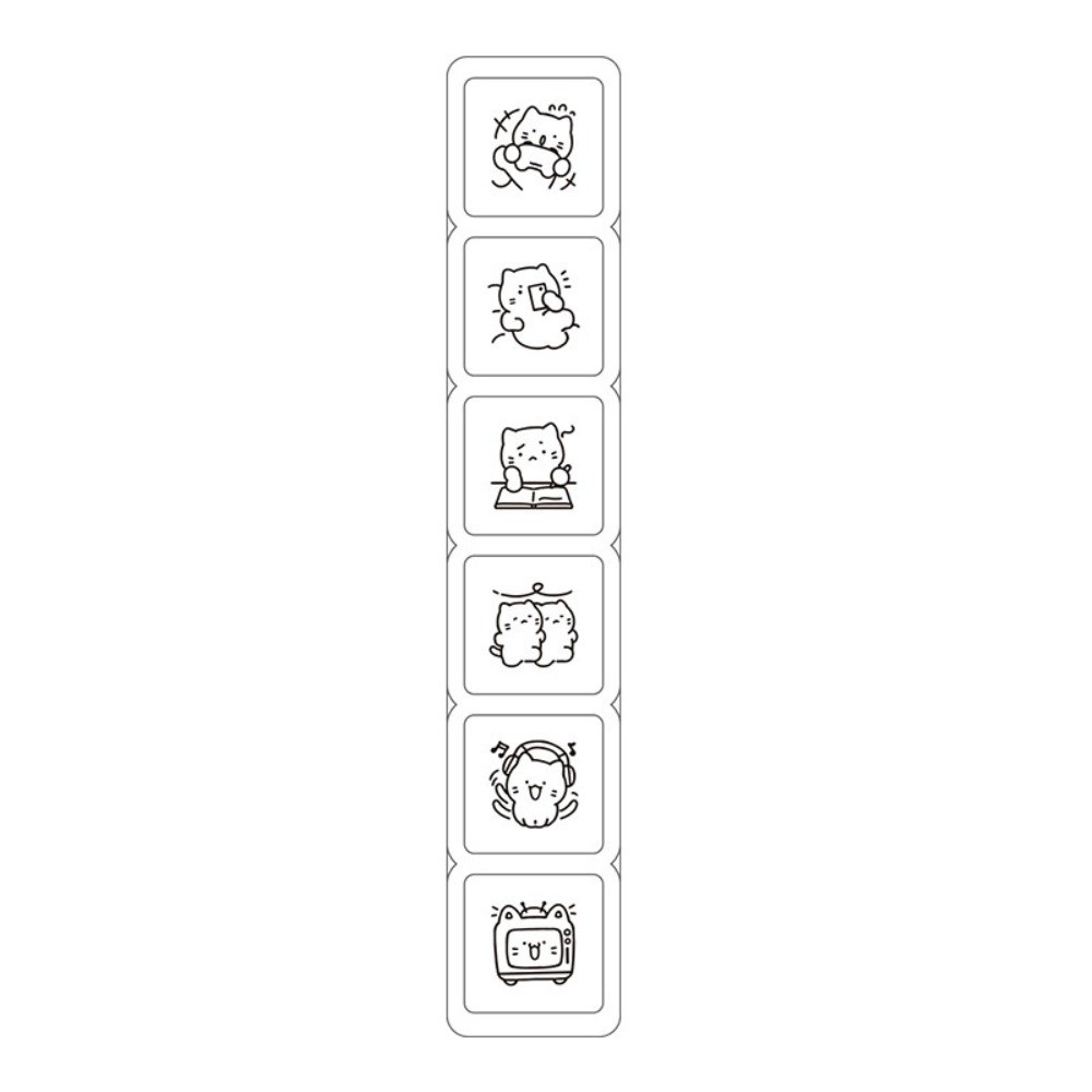 6pcs Cute Design Cat Emotion S - đánh giá và giá Rubber Stamp Blank