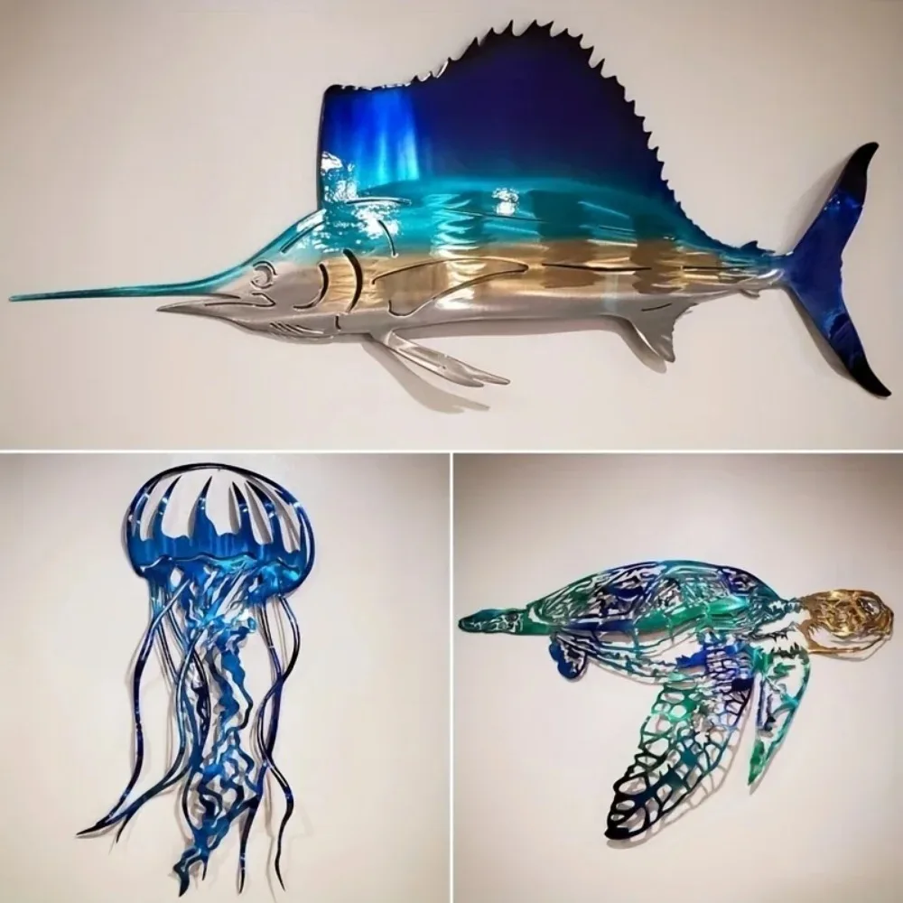 CIFBUY Metal Wall Art Swordfis - đánh giá và giá Art Craft Jellyfish