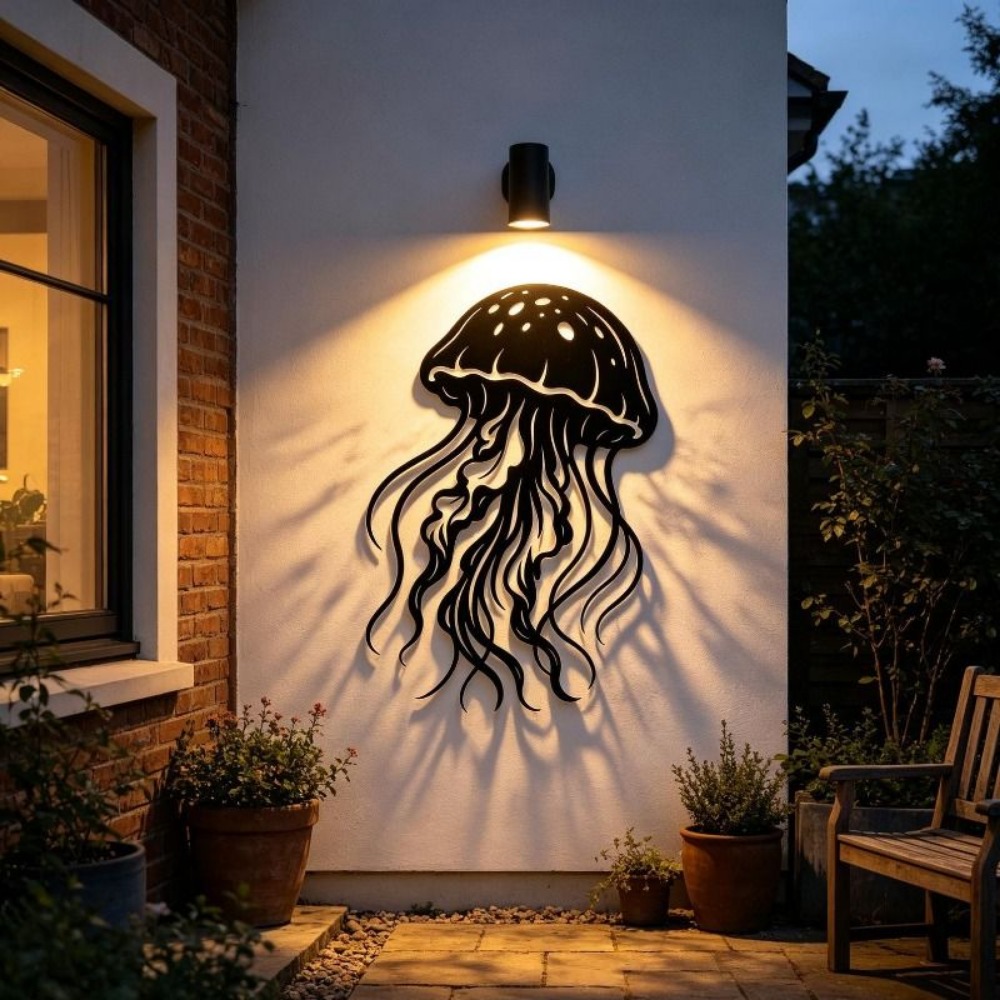CIFBUY Metal Wall Art Jellyfis - đánh giá và giá Art Craft Jellyfish