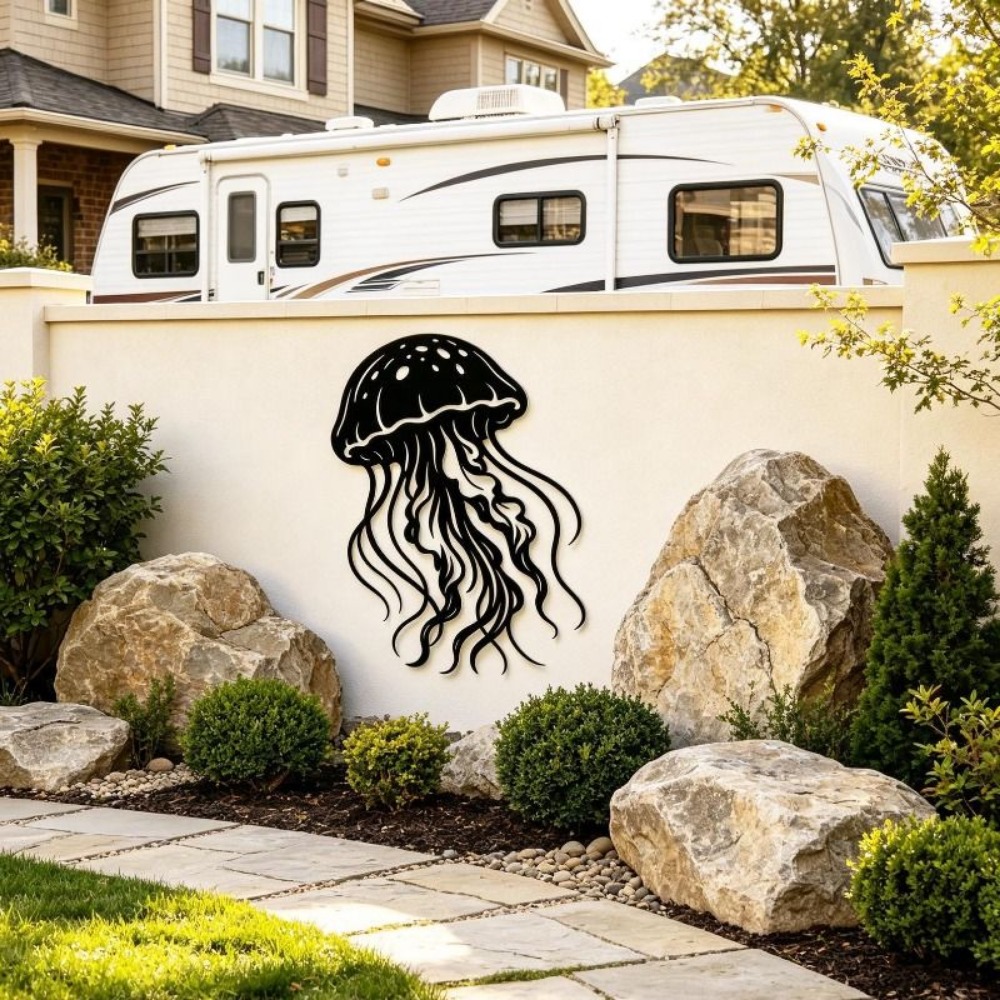 CIFBUY Metal Wall Art Jellyfis - đánh giá và giá Art Craft Jellyfish