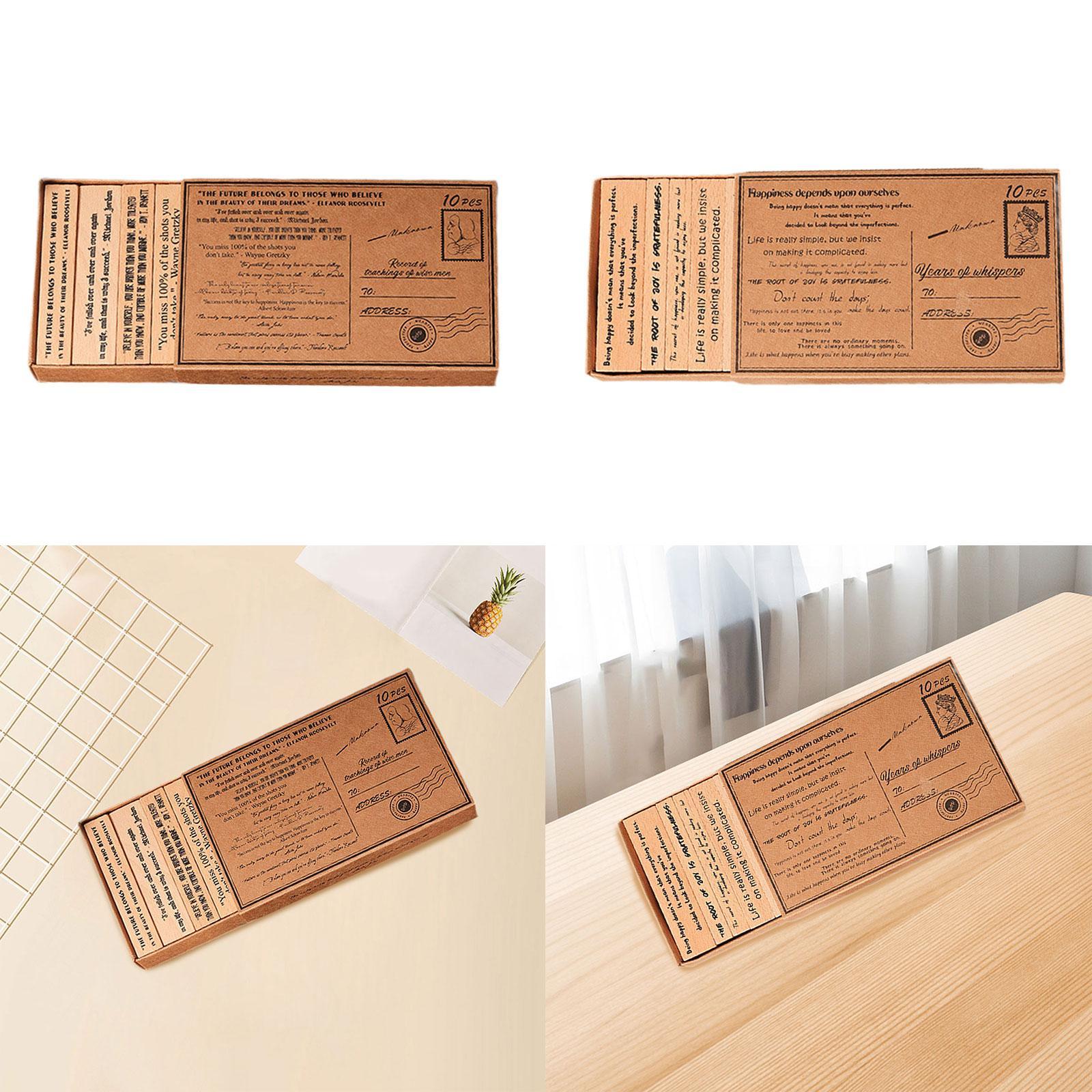 Wooden Stamp Set Handcraft Dec - đánh giá và giá Art Craft Quotes