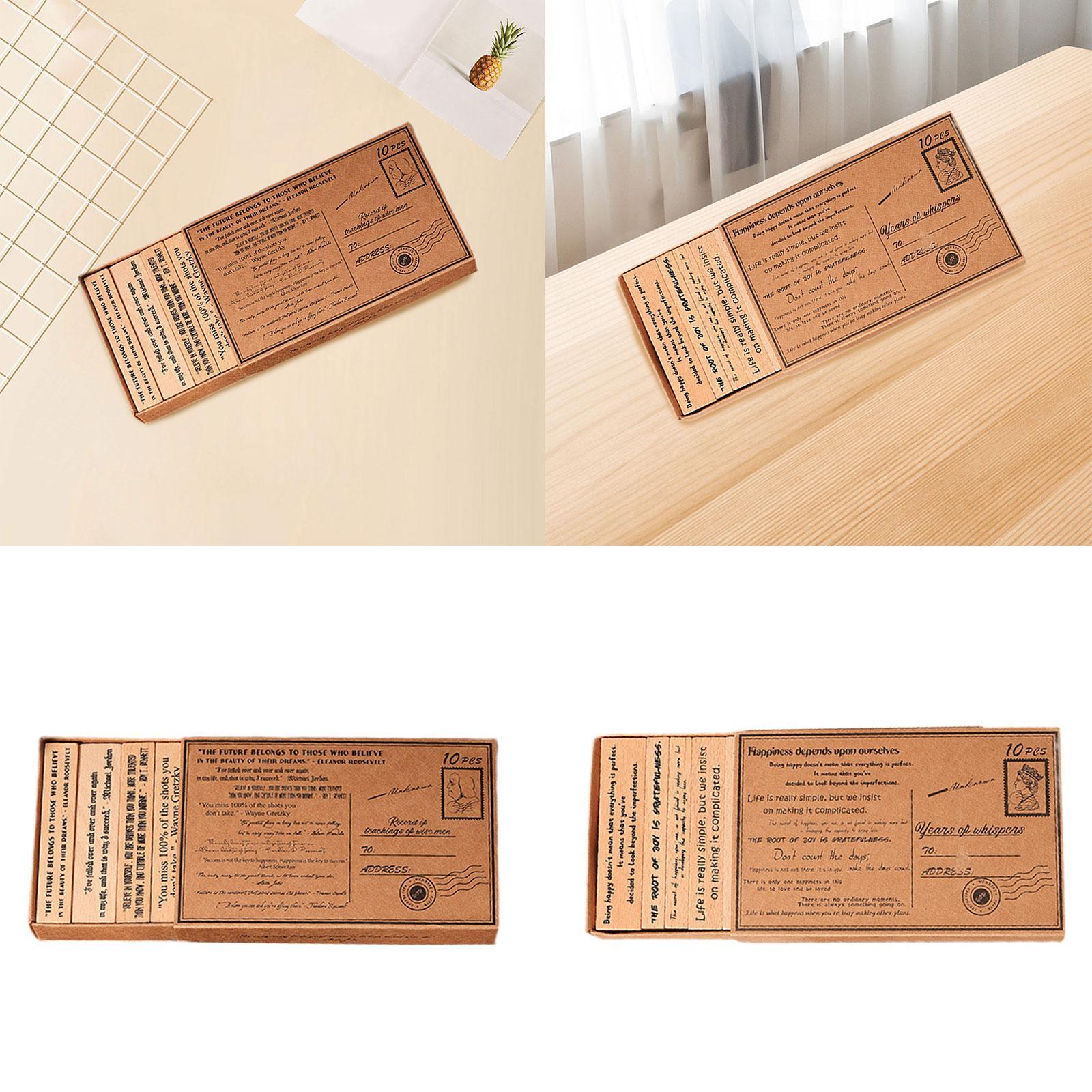 Wooden Stamp Set Handcraft Dec - đánh giá và giá Art Craft Quotes