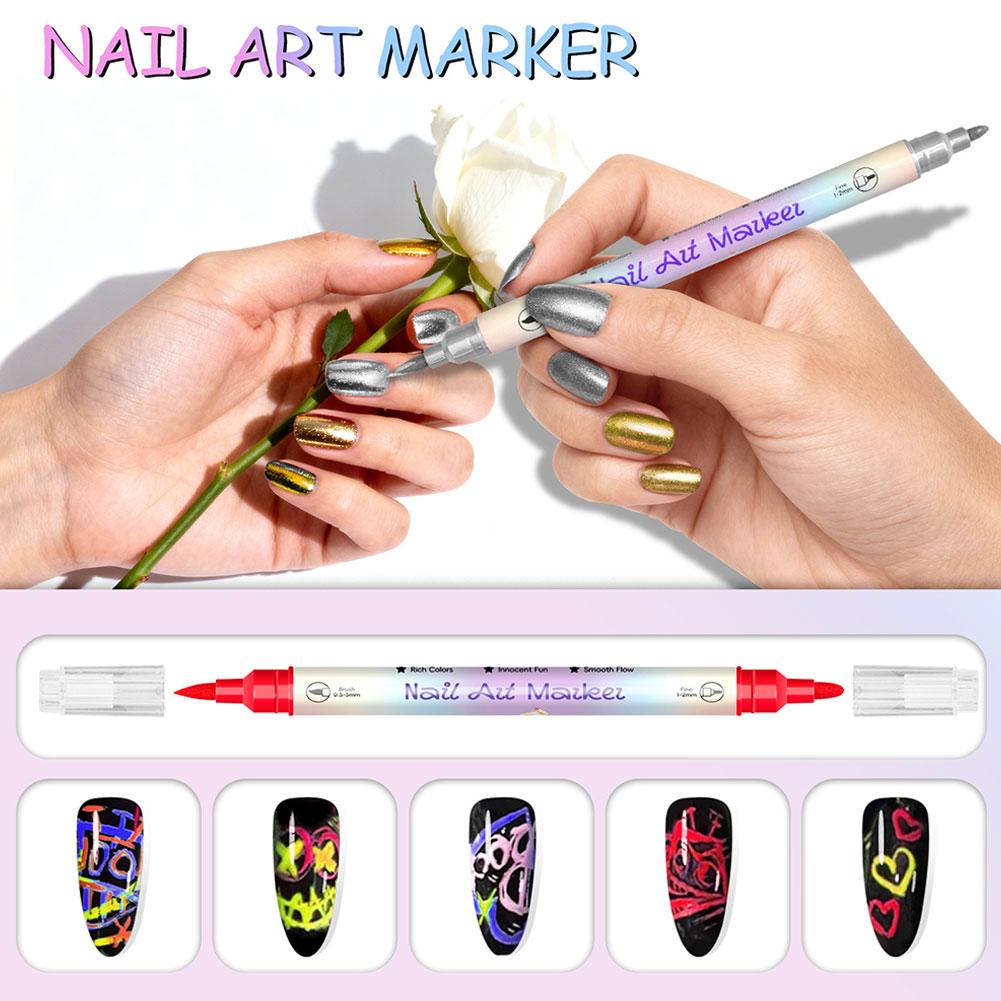 12 Colors Nail Art Marker Pens - đánh giá và giá Illustration Marker Set