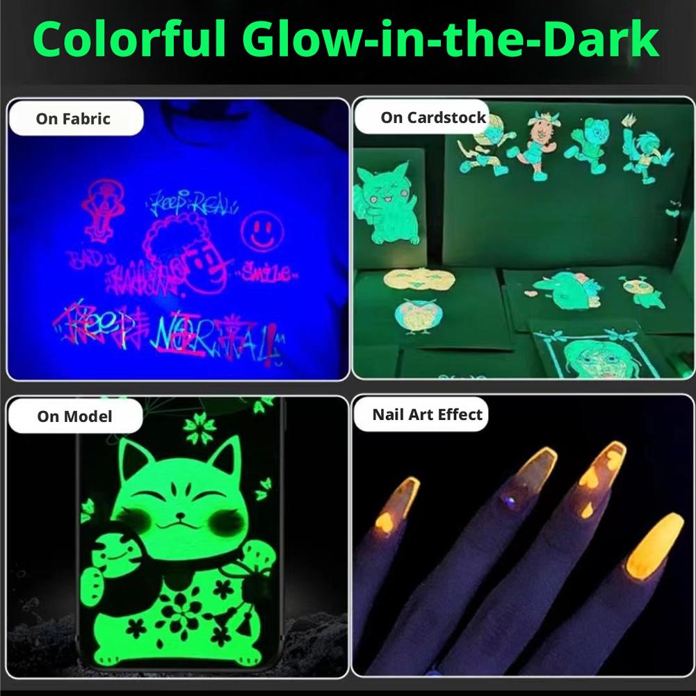 6 Colors Glow in the Dark Fluo - đánh giá và giá Art Craft Doodle