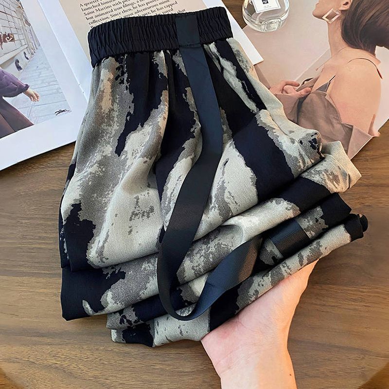 Ice Silk Wide-leg Pants 2024 S - đánh giá và giá Silk Painting Dye