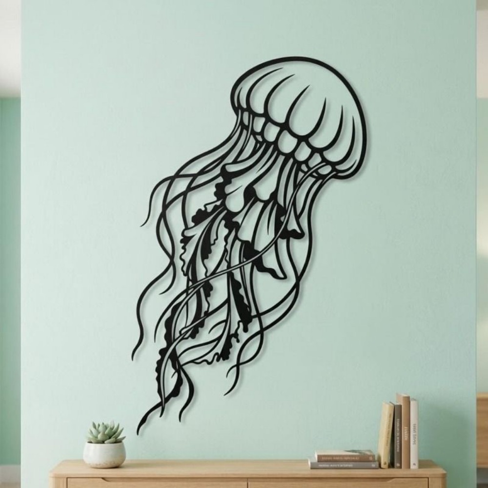 CIFBUY Metal Wall Art Jellyfis - đánh giá và giá Art Craft Jellyfish