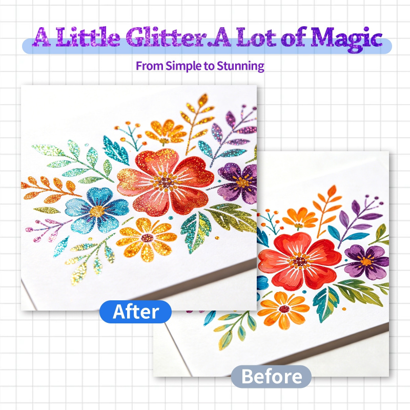 12/24 Color Acrylic Glitter Ma - đánh giá và giá Art Craft Doodle
