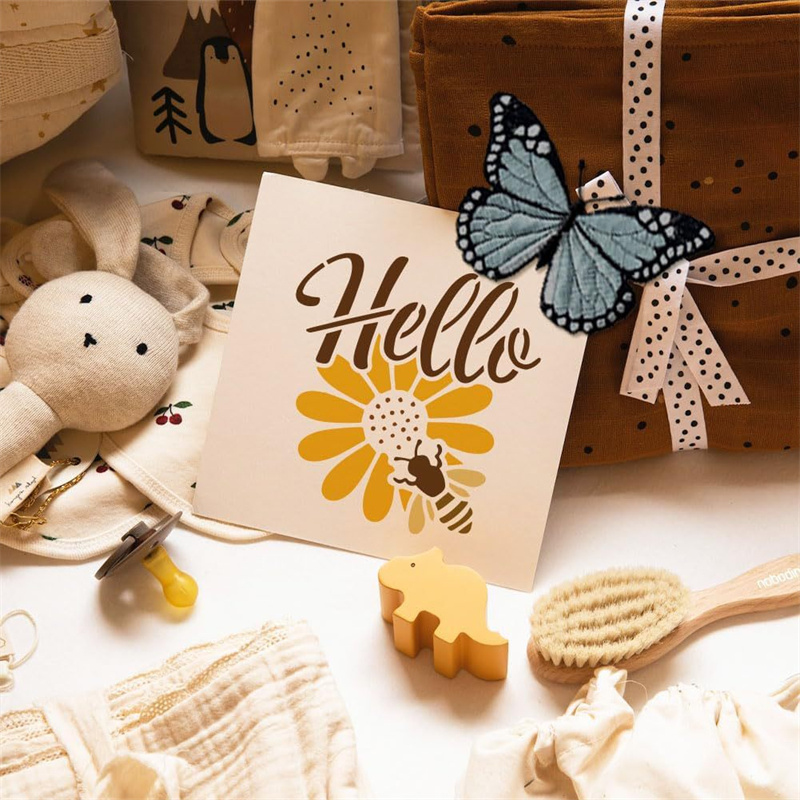 9Pcs Quotes Bee Honey Stencils - đánh giá và giá Art Craft Quotes
