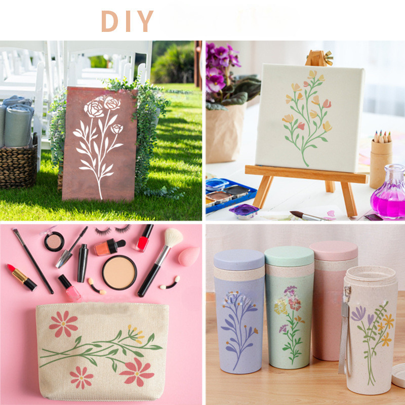 18PCS Geometric Floral Paintin - đánh giá và giá Art Craft Doodle