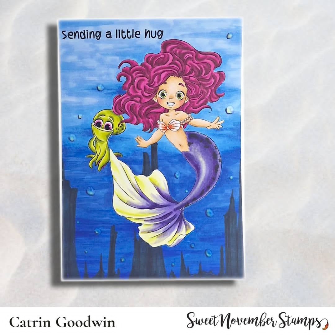 Cartoon Mermaid 2026 Medal Fra - đánh giá và giá Rubber Stamp Blank