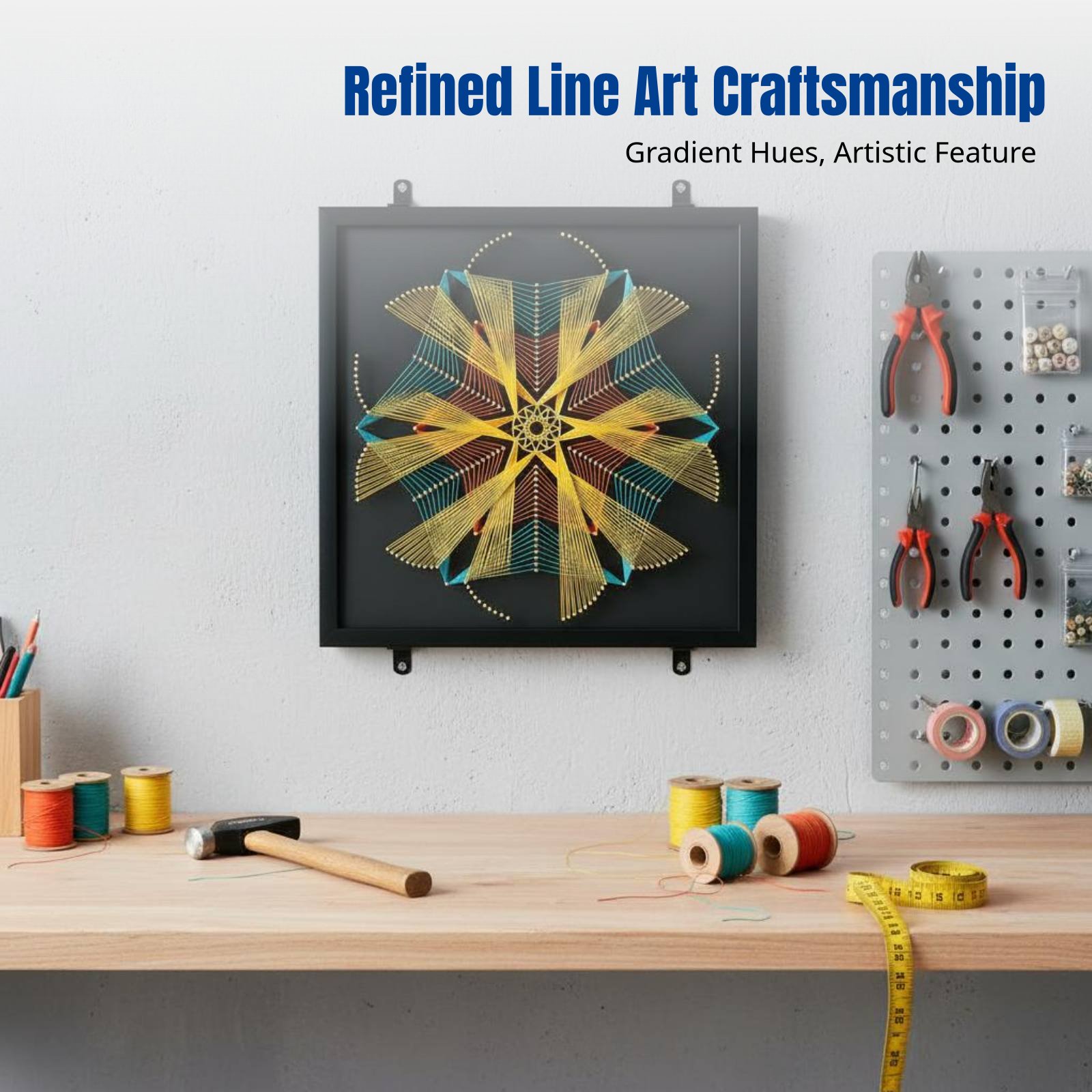 Geometric Pattern Nail String  - đánh giá và giá Art Craft Room