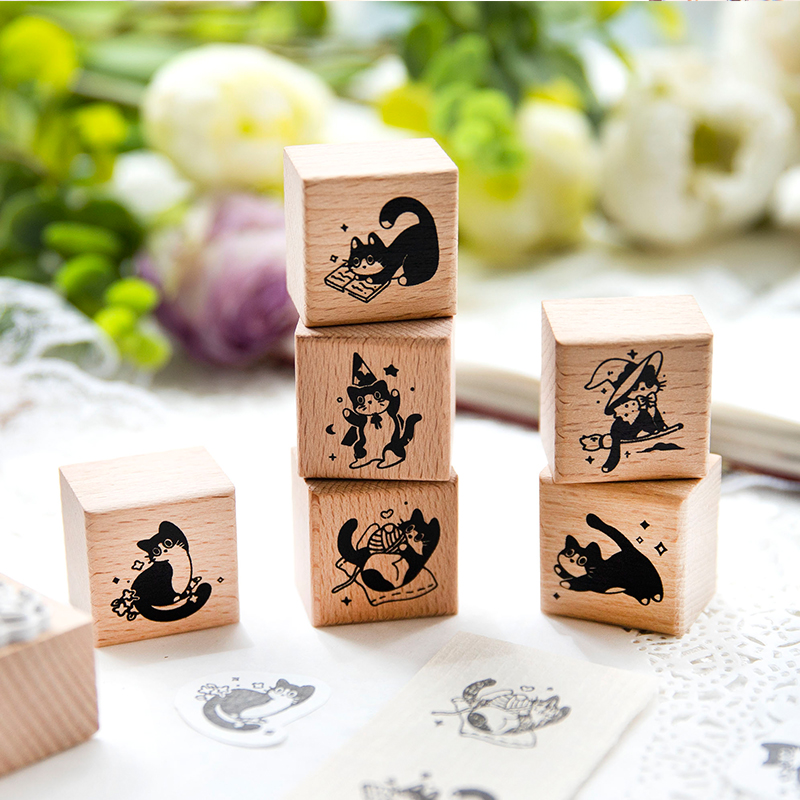 Yoofun Cute Little Black Cat D - đánh giá và giá Rubber Stamp Blank