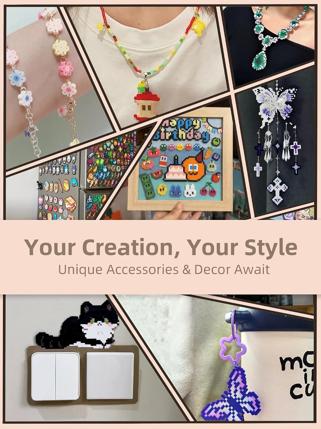 Fuse Beads Kit-Easy DIY-96 Col - đánh giá và giá Art Craft Room